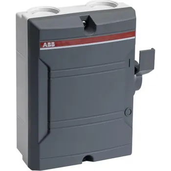 vypínač ABB Odpínače v krytu, boční ovládání BW440TPSN 2CMA142409R1000 2CMA142409R1000