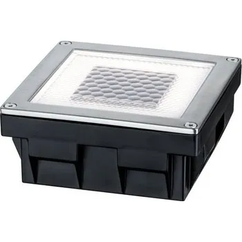 Venkovní osvětlení PAULMANN Zemní zápustné svítidlo Solar Cube LED, incl. 1x0,24 W, 3,6lm, 2700K, ušlecht.ocel 1ks - PAULMANN P 93774