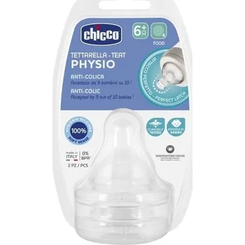 Chicco dudlík na láhev Perfect 5/Well Being fyziologický na kaši 2 ks