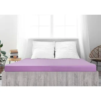 Prostěradlo Jersey prostěradlo z mako bavlny LUXORA 180x200 cm fialové