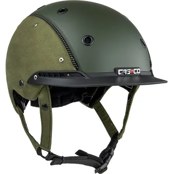 Jezdecká helma CASCO CHAMP-3 Nubuk hunter green 59-62 cm