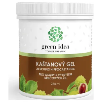 Masážní přípravek Kaštanový masážní gel Green Idea Topvet, 250 ml