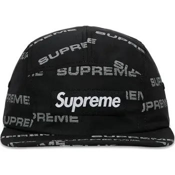 Kšiltovka Supreme Reflective Jacquard Camp Cap Black Velikost: ONE SIZE