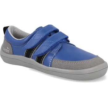 Barefoot dětské tenisky Beda - Matt s proužky modré Velikost: 26