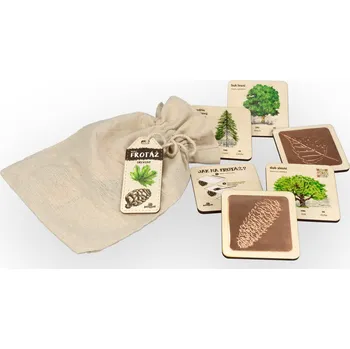 kreativní sada Lesní svět Mini frotážová sada - Dřeviny