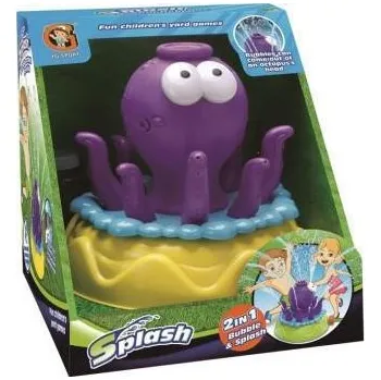 Stříkací chobotnice na zahradu + 150 ml bublifuk