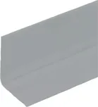 Šedá plastová PVC soklová lišta F280 - délka 40 m, šířka 3 cm, výška 3 cm