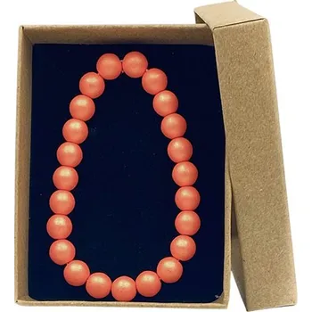 Náušnice Náramek skleněné perle - marigold Balení: s dárkovou krabičkou