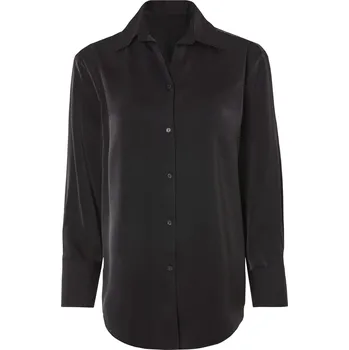 Dámská halenka esmara® Dámská saténová blůza (černá, 42)