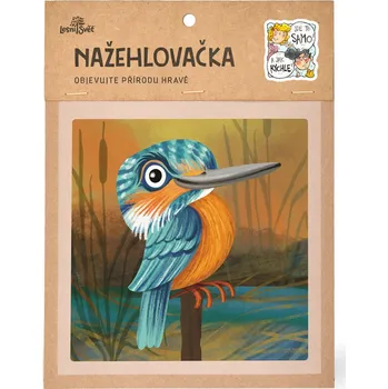 Textilní nažehlovací páska Lesní svět Nažehlovačka M 052 - Ledňáček