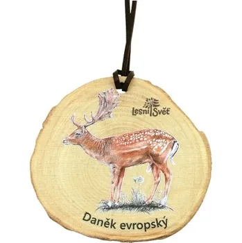 Lesní svět Dřevěná medaile letokruh - Daněk
