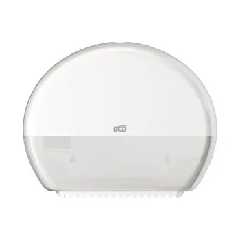Zásobník na toaletní papír T2 TORK® pro intenzivní a hygienické odvíjení. Uzamykatelný. Rozměry: V 275 x Š 443 x T 132 mm. - Balení po 1 ks