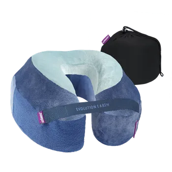 Cestovní polštářek Cabeau Evolution Earth Deluxe - Water Cestovní polštář z paměťové pěny