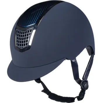 Jezdecká přilba Jezdecká přilba -Carbon Professional- tmavě modrá 53-55 cm
