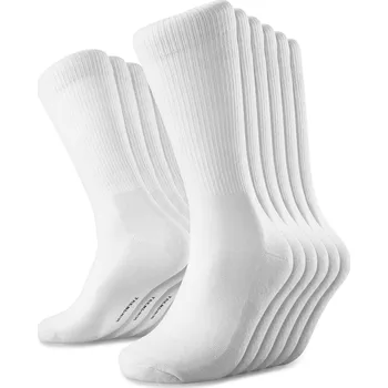 Pánské ponožky DryFeel | Balení 6 párů bílé bavlněné tenisové ponožky - Trendhim