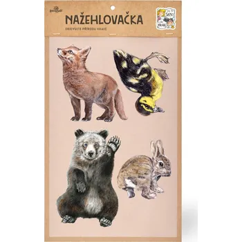 Textilní nažehlovací páska Lesní svět Nažehlovačka L 005 - Mláďata