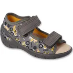 Bačkory papuče sandálky Befado Sunny 063X012 šedé s koženou stélkou velikost: 29