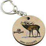 Lesní svět Přívěsek na klíče kulatý - Jelen