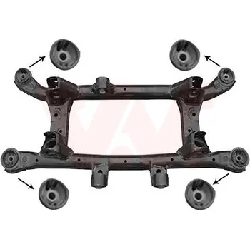 Zavěšení kol Tělo nápravy VAN WEZEL 8381629