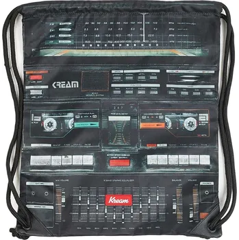 Městský batoh KREAM gymsack - Ibraheem Bag Black/Multi Colors (0900)