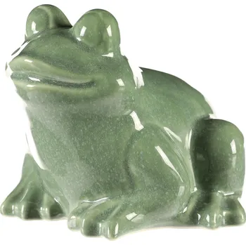 Vánoce Autronic Žába keramická - zahradní dekorace, velká, zelená - KEX6013 GRN-L