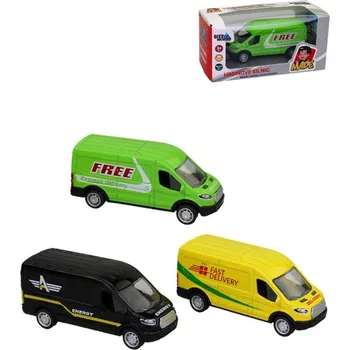 autodráha Auto dodávka 11cm kovové autíčko zpětný chod 3 druhy