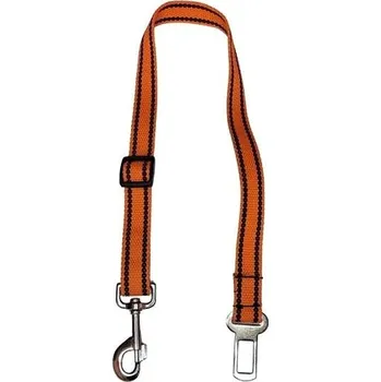 Vodítko pro psa Palkar bezpečnostní pás do auta pro velké psy 65 cm × 25 mm, oranžový s páskami