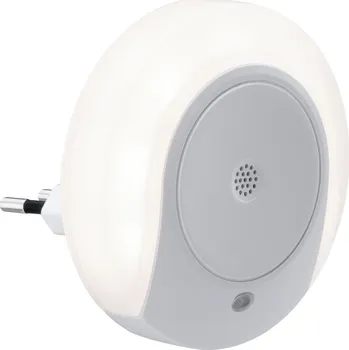 Dekorativní svítidlo PAULMANN Noční světlo do zásuvky Horby kruhové bílá soumrakový a zvukový senzor - PAULMANN P 92495