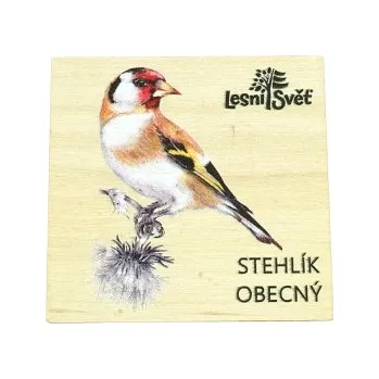 magnetka pro dítě Lesní svět Magnet malý - Stehlík