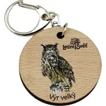 Lesní svět Přívěsek na klíče kulatý - Výr