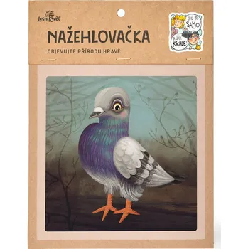 Textilní nažehlovací páska Lesní svět Nažehlovačka M 044 - Holub