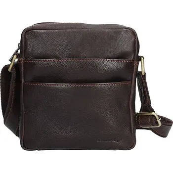 Pánská aktovka Panská kožená taška přes rameno SendiDesign Orion - hnědá