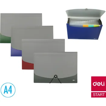 Archivační box Desky na spisy Deli A4 13 přihrádek