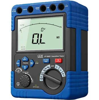 Revizní přístroj CEM DT-6605 - Měřič izolačního odporu