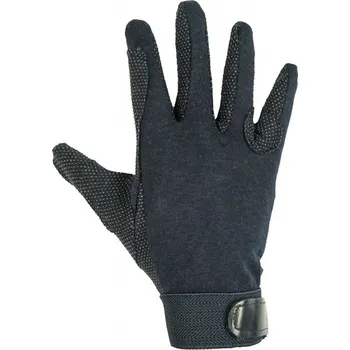 Bavlněné jezdecké rukavice černé XL