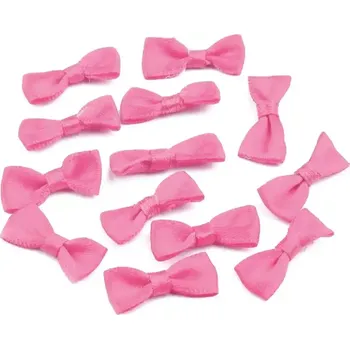 Saténová mašlička 12x25mm Růžová (Prádlová mašlička růžová)