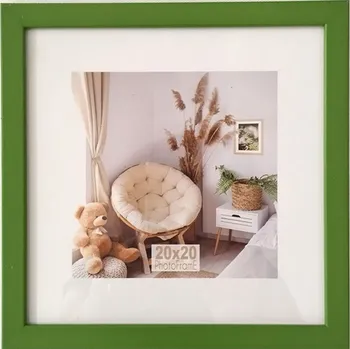 Digitální fotorámeček Bondecor Fotorám zelený 1611PLF, plexi sklo, 20x20 cm