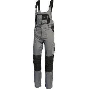 montérky ISSA Stretch 8735 kalhoty lacl šedé - v. S