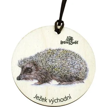 Lesní svět Dřevěná medaile klasik - Ježek