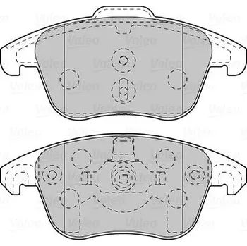 Brzdová destička VALEO Brzdové destičky 598998