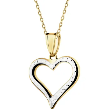 Přívěsek Zlatý přívěsek - srdce - AP540-2793