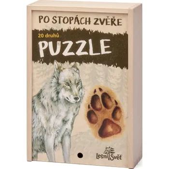 Puzzle Lesní svět Sada puzzle - Po stopách zvěře