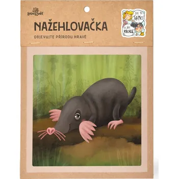 Textilní nažehlovací páska Lesní svět Nažehlovačka M 051 - Krtek