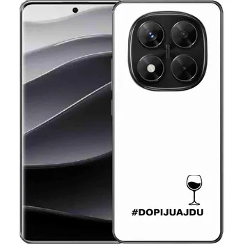 Pouzdro na mobilní telefon Gelový kryt mmCase na Xiaomi Redmi Note 14 Pro 5G/Poco X7 5G - vinný motiv bílé pozadí