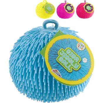 Dětský míč GRAFIX Ježura míček velký strečový s třásněmi balonek střapatý 4 barvy