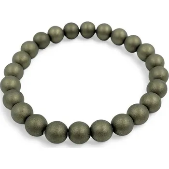 Náušnice Náramek skleněné perle - fool's gold Balení: bez dárkové krabičky