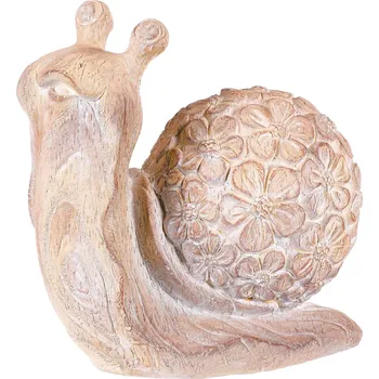 Vánoční ozdoba Autronic Šnek - magnesium, větší, vzor květin, imitace dřeva - SM506-L