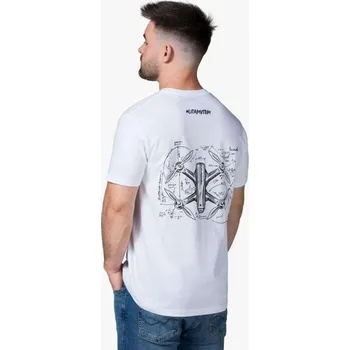 DJI Triko bílé - dron záda - S