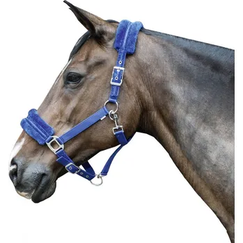 Ohlávka nylon -Glitter- modrá Pony