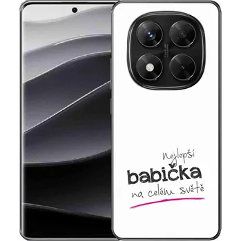 Pouzdro na mobilní telefon Gelový kryt mmCase na Xiaomi Redmi Note 14 Pro 5G/Poco X7 5G - nejlepší babička 4 bílé pozadí